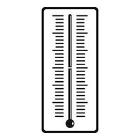 Outdoor thermometer icon, simple style vector