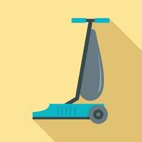 Commercial vacuum cleaner icon, flat style vector