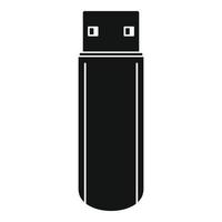 Big flash drive icon, simple style vector