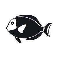 Surgeon fish icon, simple style vector