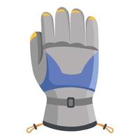 Climbing glove icon, flat style vector