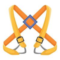 Climbing belt icon, flat style vector