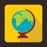 Globe icon in flat style vector