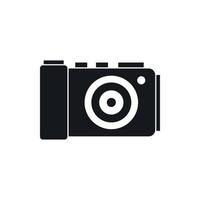 Photo camera icon, simple style vector