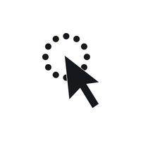 Click icon, simple style vector