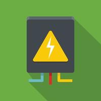 Voltage equipment icon, flat style vector