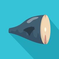 Seafood icon, flat style vector