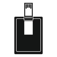 Key connector icon, simple style vector
