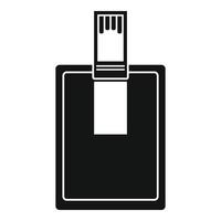 Key connector icon, simple style vector