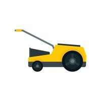 Lawn mower icon, flat style vector