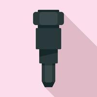 Car injector icon, flat style vector