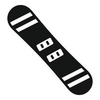 Snowboard icon, simple style vector