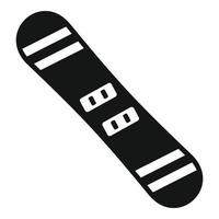 Snowboard icon, simple style vector