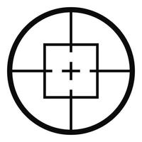 Aiming device icon, simple style. vector