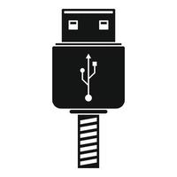 Memory flash drive icon, simple style vector