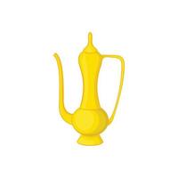 Arabic jug icon, cartoon style vector