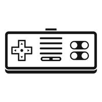 icono del controlador de juegos, estilo simple vector