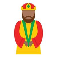 Epiphany character icon, flat style vector