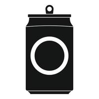 Drink can icon, simple style vector
