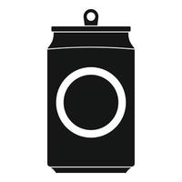 Drink can icon, simple style vector