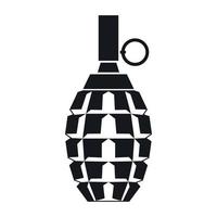 Grenade icon, simple style vector