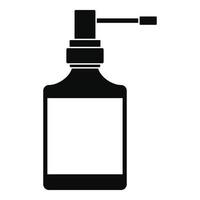 Respiration spray bottle icon, simple style vector