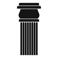 Stone column icon, simple style. vector