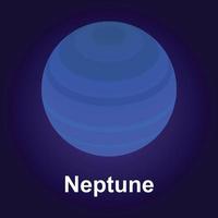 Neptune planet icon, isometric style vector