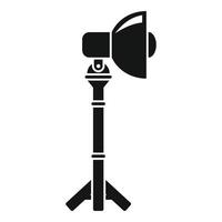 Camera light lamp icon, simple style vector