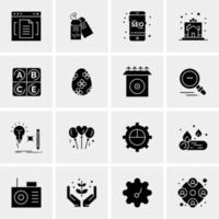 16 Universal Business Icons Vector Creative Icon Illustration to use in web and Mobile Related project