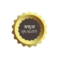 High quality label in simple style vector