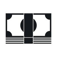Swiss Franc banknote icon, simple style vector