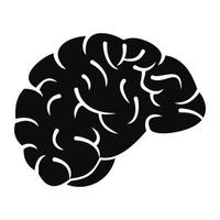 icono del cerebro pensante, estilo simple vector