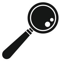 Lab magnify glass icon, simple style vector