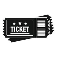 Arena ticket icon, simple style vector