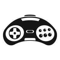 icono del controlador de videojuegos, estilo simple vector