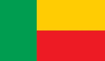 Benin flag image vector
