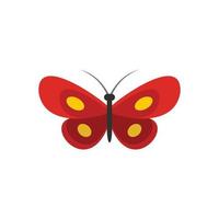Tiny butterfly icon, flat style. vector
