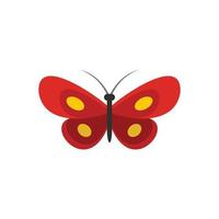 pequeño icono de mariposa, estilo plano. vector