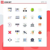 25 Universal Flat Colors Set for Web and Mobile Applications celebrate green design environment christmas Editable Vector Design Elements