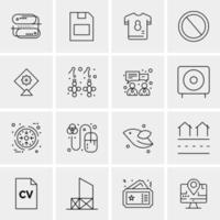 16 Universal Business Icons Vector Creative Icon Illustration to use in web and Mobile Related project