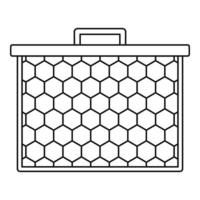 Honeycombs icon, outline style vector