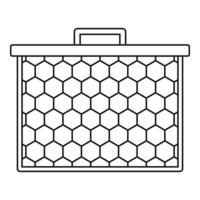 Honeycombs icon, outline style vector