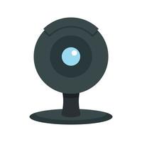Web camera icon, flat style vector