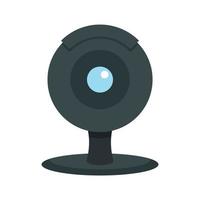 Web camera icon, flat style vector