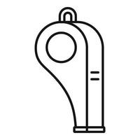 Sport whistle icon, outline style vector