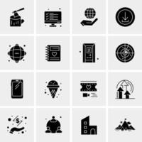 16 Universal Business Icons Vector Creative Icon Illustration to use in web and Mobile Related project