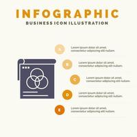 Brusher Poster Wallpaper Fly Infographics Presentation Template 5 Steps Presentation vector