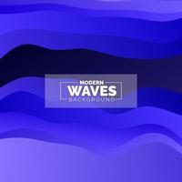 water Wave vector abstract background flat design style