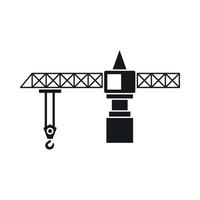 Crane icon, simple style vector